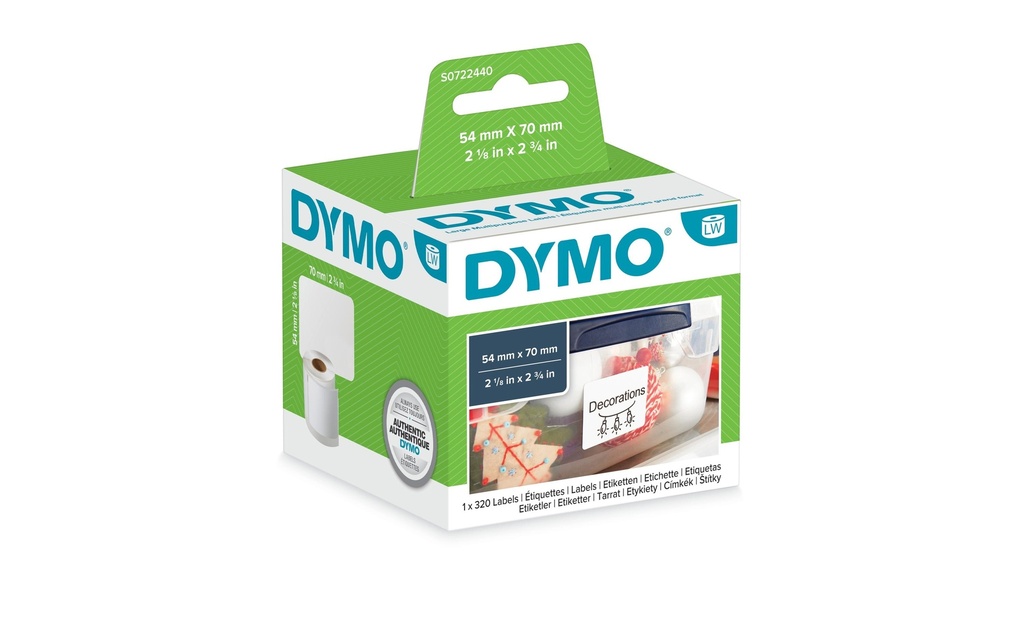 DYMO Dymo étiquet.pr.disquett.blanc