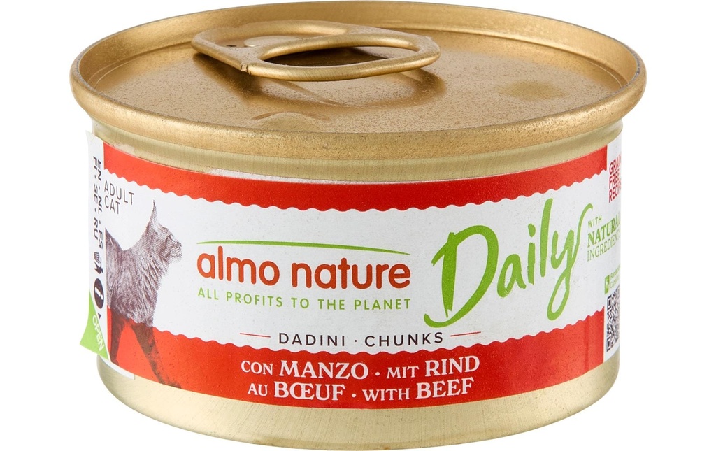Almo Nature Alimentation humide Daily au bœuf 85g