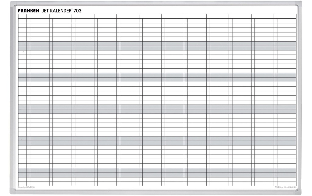 Franken Calendrier Calendrier annuel en allemand 60 cm x 90 cm, Blanc