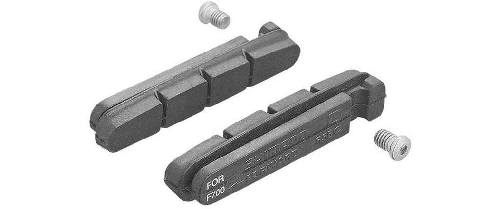 Shimano Caoutchouc de frein R55C4 Paire, avec vis de fixation