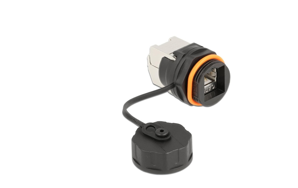 Delock Connecteur de câble RJ45 femelle à Cat.6A LSA 1 Pièce/s, Rouge