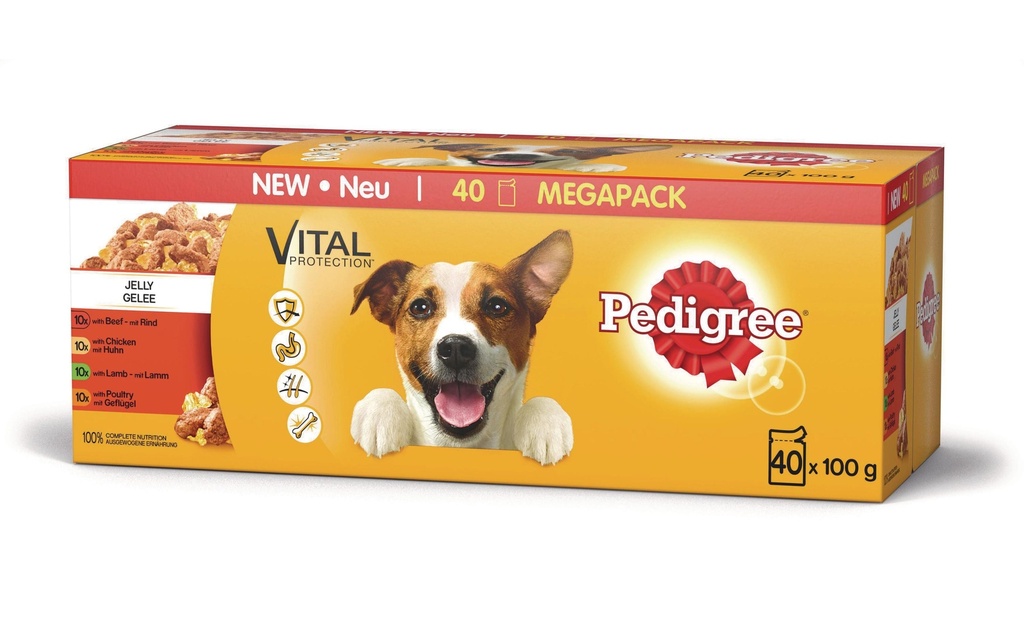 Pedigree Alimentation humide Vital Protection Gelée 40 x 100 g