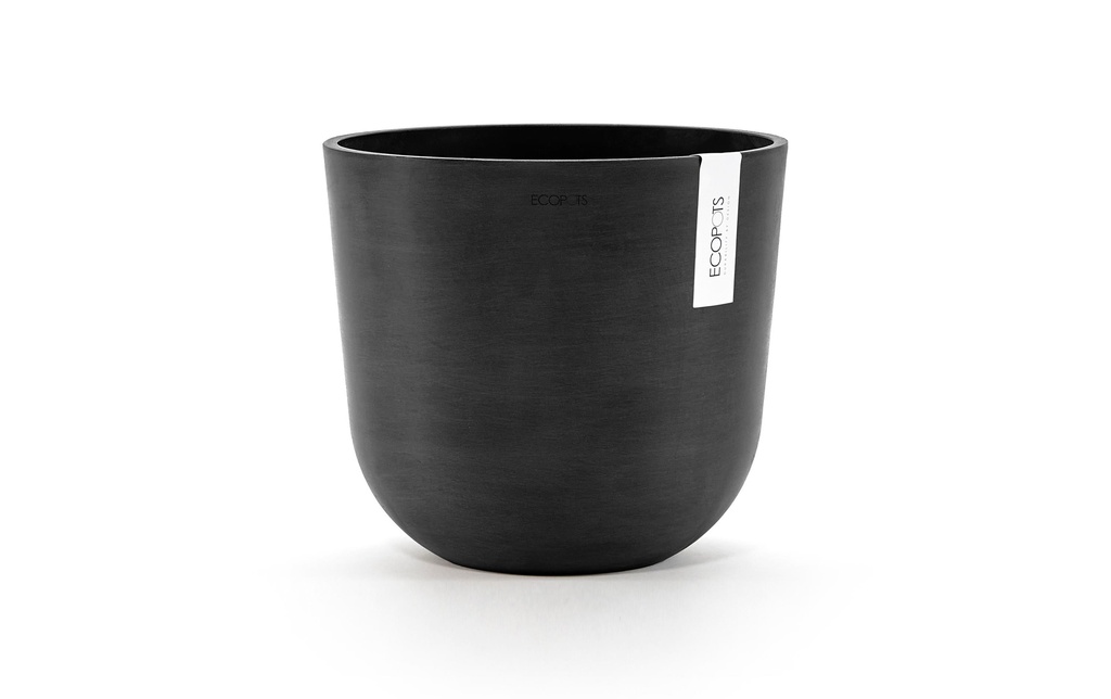 Ecopots Pot à fleur Oslo 25 Gris foncé
