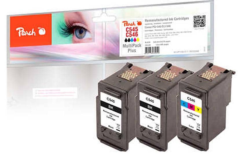 Peach Encre pour Canon PG-545/CL-546 2x BK, 1x Color