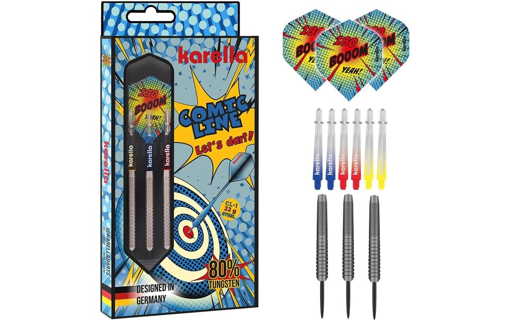 Karella Steeldart Comic Line CL-1 22 g, 3 pièces
