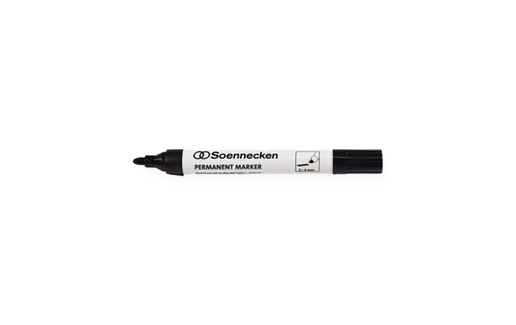 Soennecken Marqueur indélébile Noir, 10 pièces