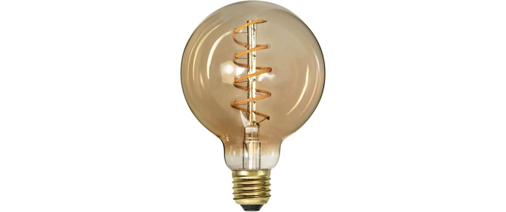 Star Trading Ampoule LED E27 G95 Decoled Spiral Amber