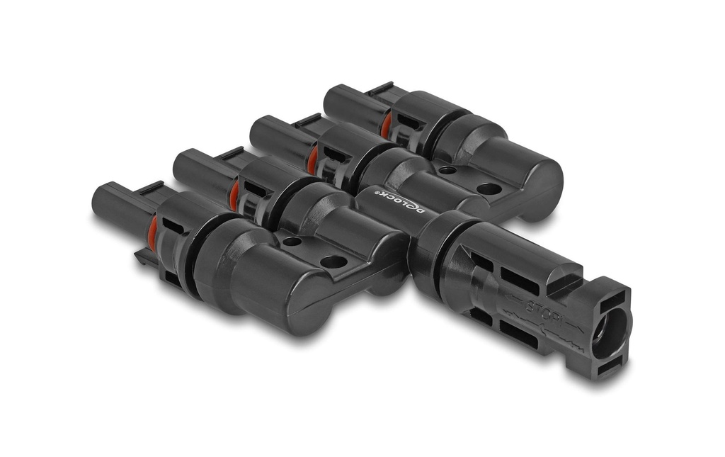 Delock Connecteurs DL4 Solar 1x mâle vers 4x femelles, IP67