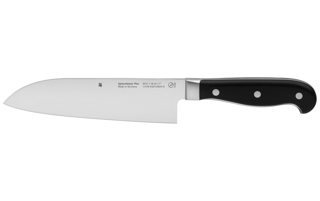 WMF Couteau santoku Top Class Plus 32 cm, Noir