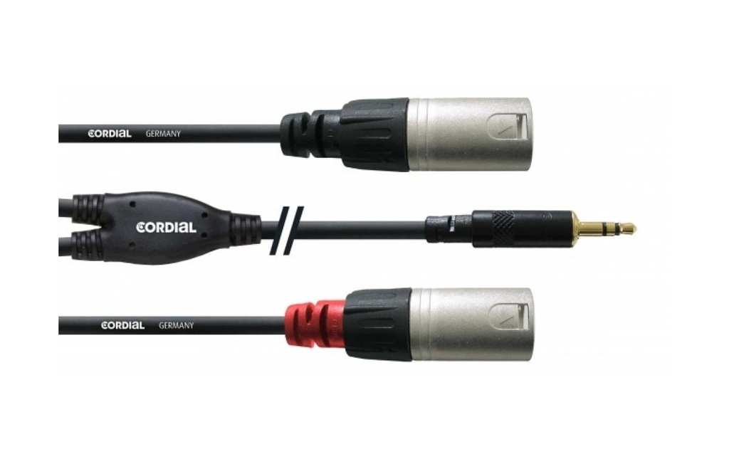 Cordial Câble audio CFY 1.8 WMM jack 3.5 mm - XLR 1.8 m