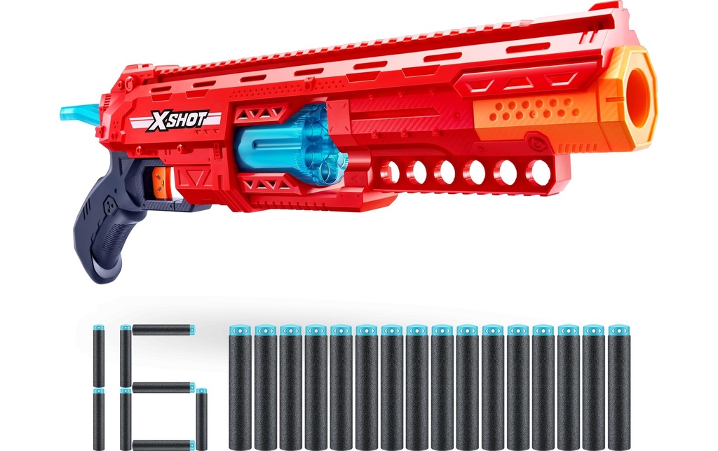 X-Shot Excel Caliber Blaster avec fléchettes Série 1