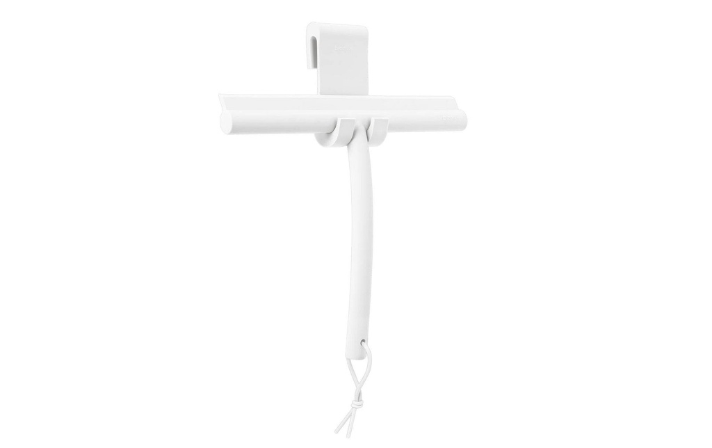 Blomus Raclette de douche Vipo, crochet inclus Blanc