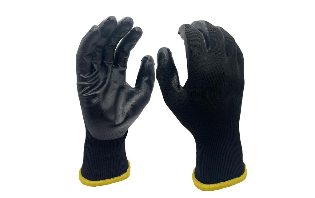 FTM Gant de travail Polyester, M, Noir, 1 Pièce/s
