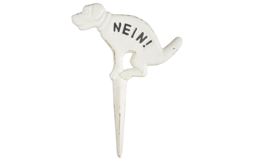 Esschert Design Pancarte de jardin Chien Non ! 31.5 cm