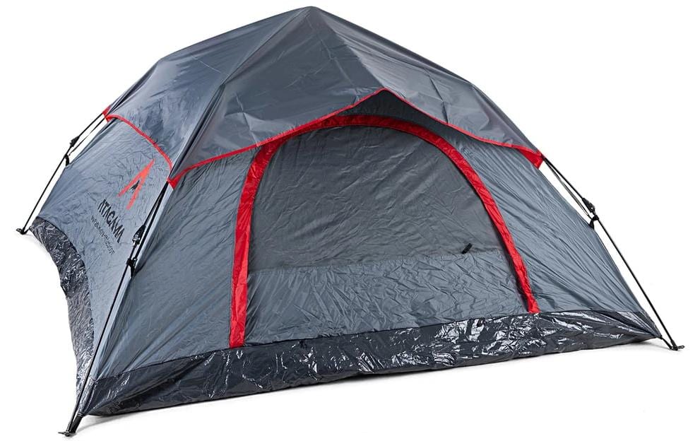 Atacama Tente instantanée Pop Up 3 personnes Gris foncé-rouge