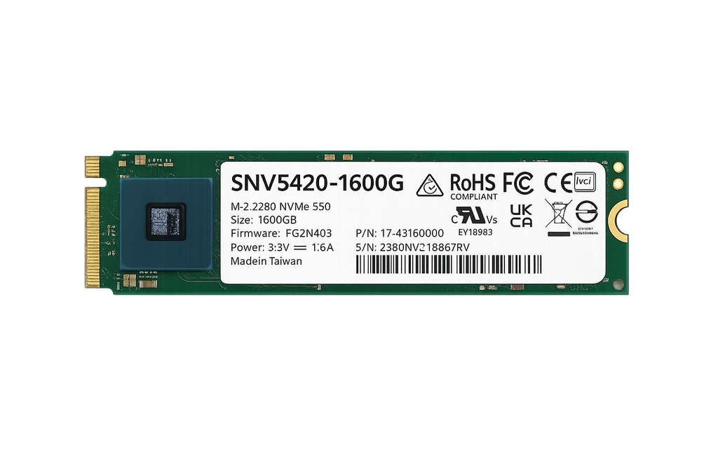 Synology SSD SNV5420 M.2 2280 NVMe 1600 GB