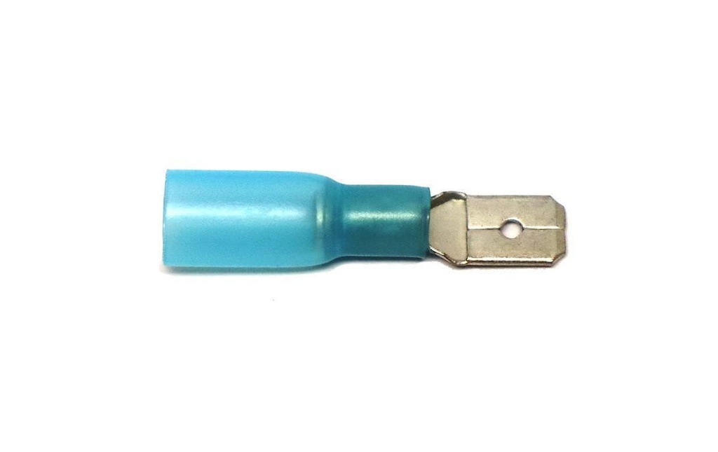 EP Connecteur plat WP 6.3 x 0.8 mm, homme, bleu, 10 pcs.