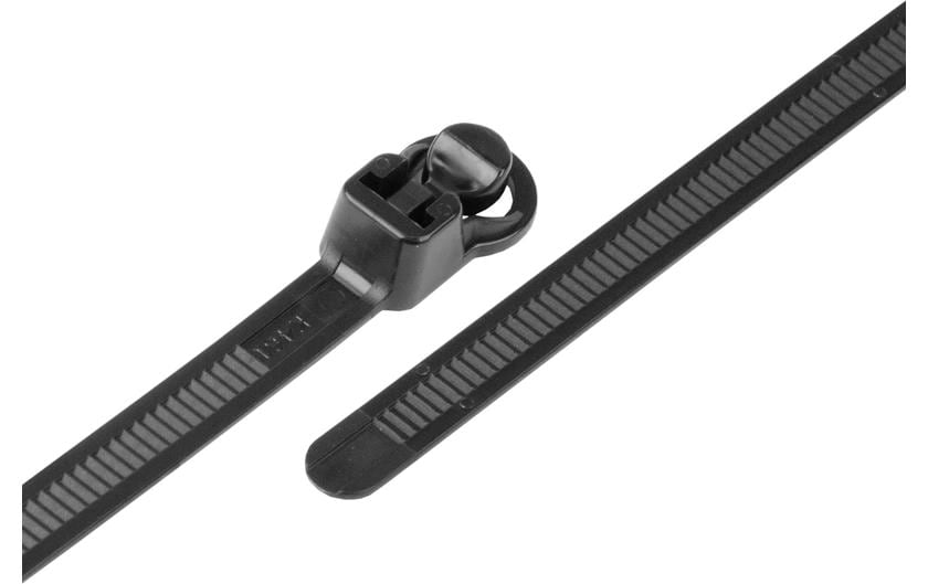STEFFEN Serre-câble 25 pièces Noir 311.9 mm x 7.5 mm