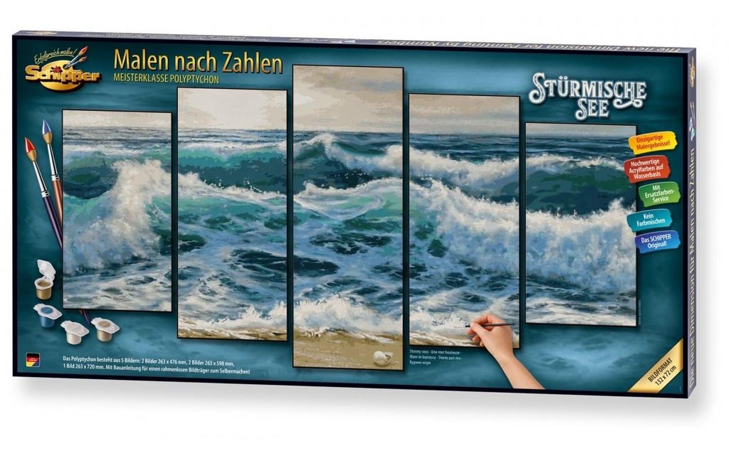 Schipper Peinture avec chiffres Une mer houleuse