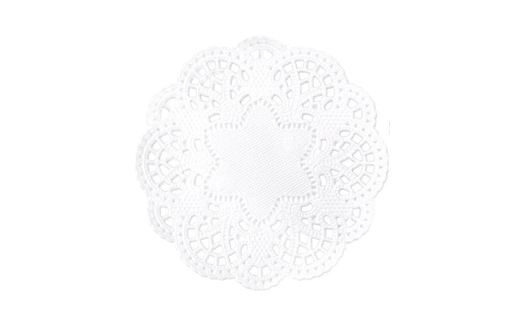 Demmler Sottobicchieri decorativi Baroque 40 Pièce/s, Blanc, 10 cm