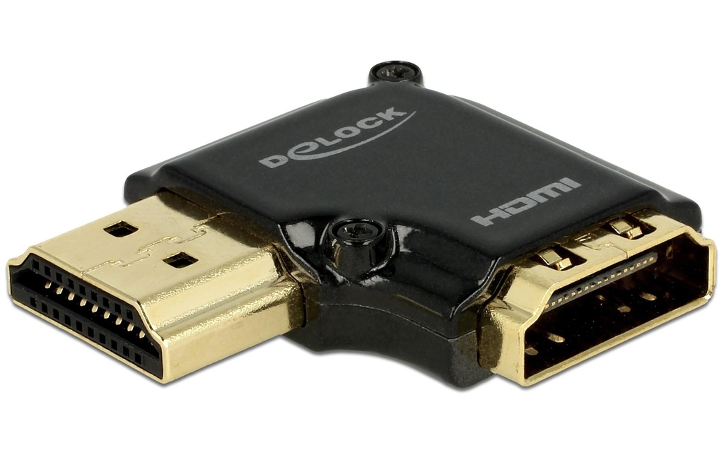 Delock Adaptateur High Speed Ethernet 4K 90° HDMI - HDMI