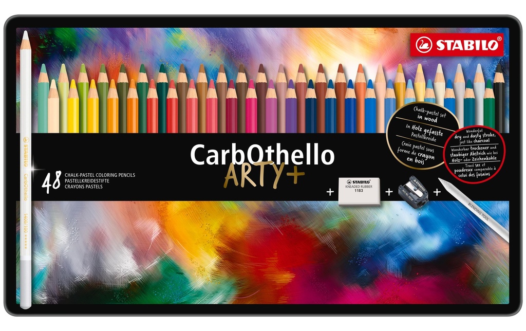STABILO Crayons de couleur CarbOthello, 48 pièces