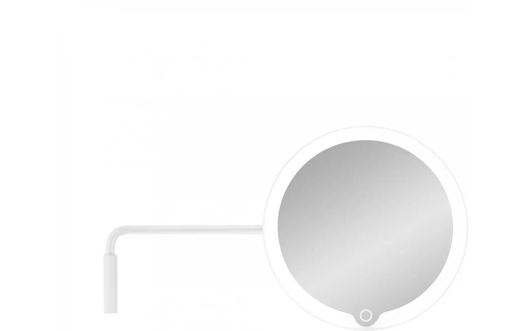 Blomus Miroir cosmétique LED MODO avec support mural, blanc