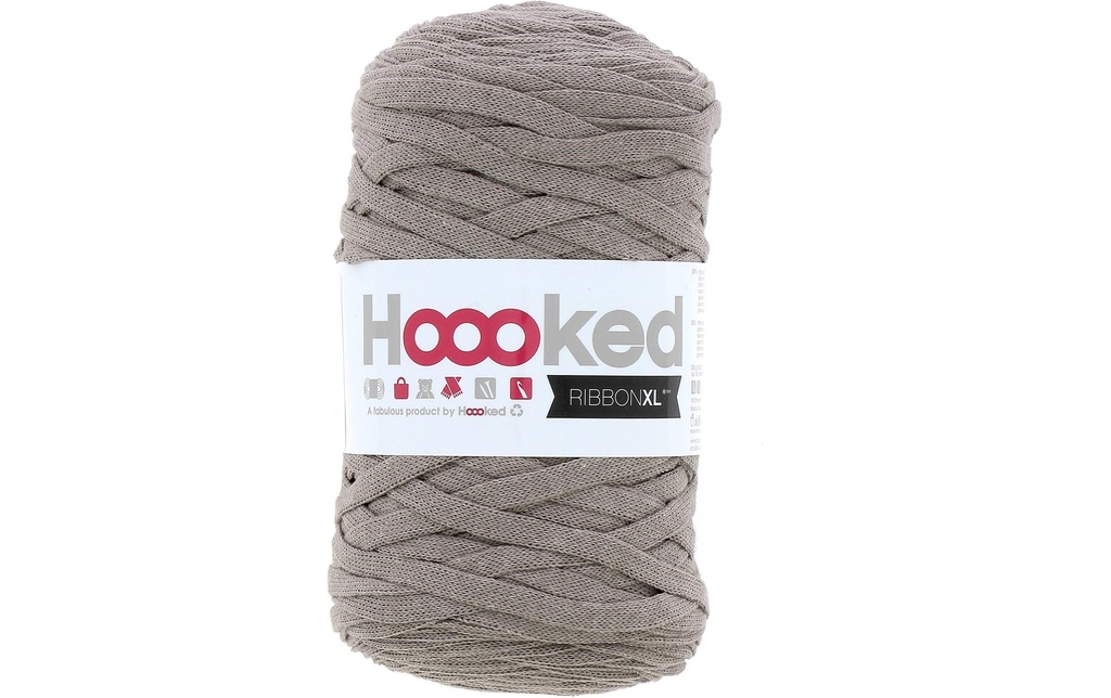 Hoooked Laine Ruban XL 250 g, Gris tourterelle