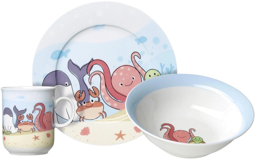 Ritzenhoff & Breker Service de table pour enfants Monde sous-marin 3 pièces