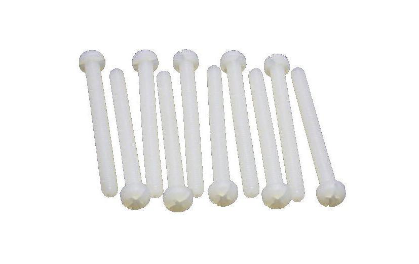 EP Vis à tête cylindrique plate M3x8 mm nylon