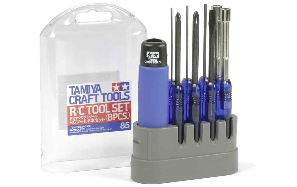 Tamiya Jeu d'outils 8 pièces RC, 1:10