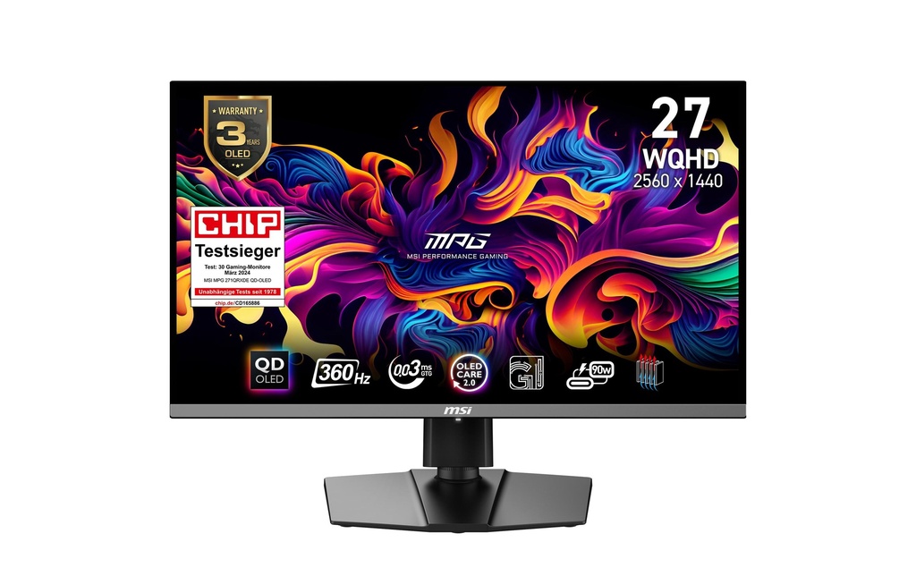 MSI Moniteur MPG 271QRXDE QD-OLED 26.5 , 2560 x 1440 (WQHD)