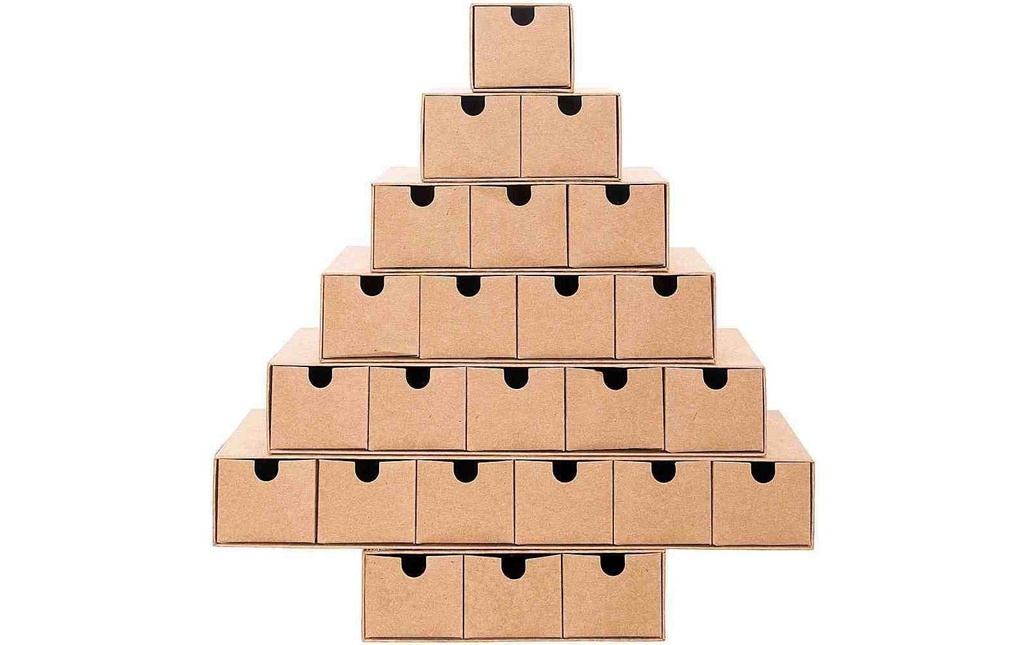 Rico Design Calendrier de l’Avent Papier mâché 24 boîtes