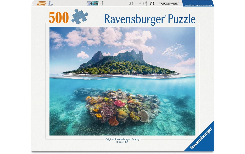 RAVENSBURGER Puzzle île corail 500 pces (500 pces)