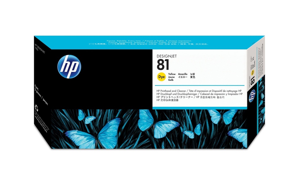 HP Tête d’impression Nr. 81 (C4953A) Yellow