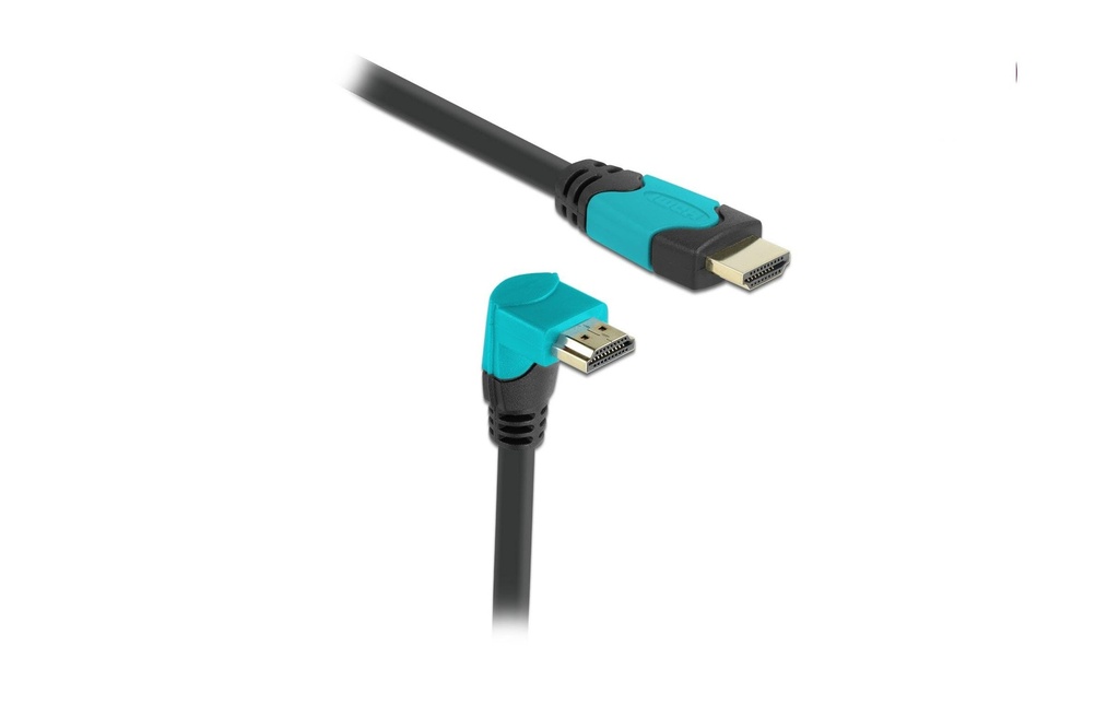 Delock Câble Angulé vers le bas 8K 60Hz HDMI - HDMI, 2 m