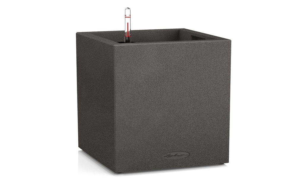 Lechuza Pot à fleur Canto Stone 40 Low Noir