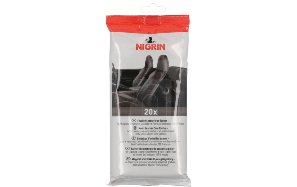 NIGRIN Chiffons d'entretien du cuir 20 pièces