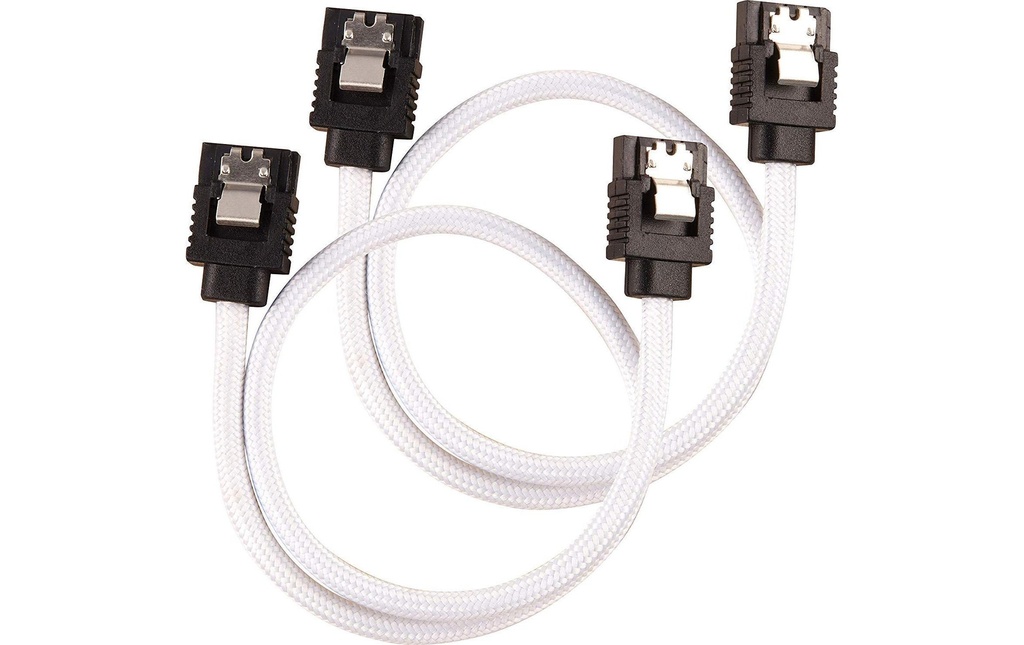Corsair Câble SATA3 Premium Set Blanc 30 cm