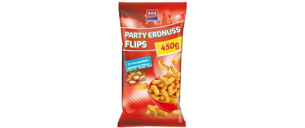 XOX Snack Frites de cacahuètes pour la fête 450 g