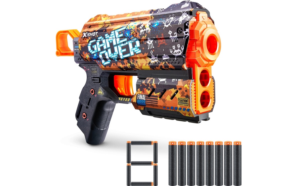 X-Shot Skins Flux Blaster avec fléchettes Série 1