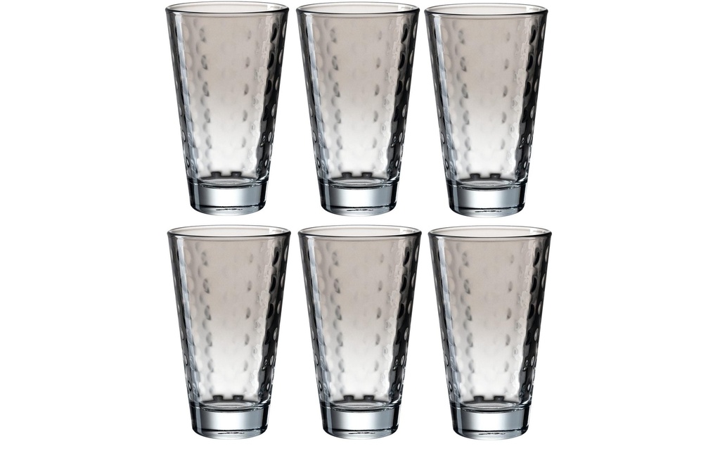 LEONARDO Verre Optic Pastell 300 ml, 6 Pièce/s, Gris