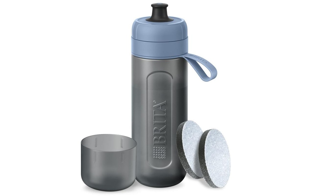 BRITA Gourde filtrante Active bleu foncé 0.6 l incl. 2 MicroDisc