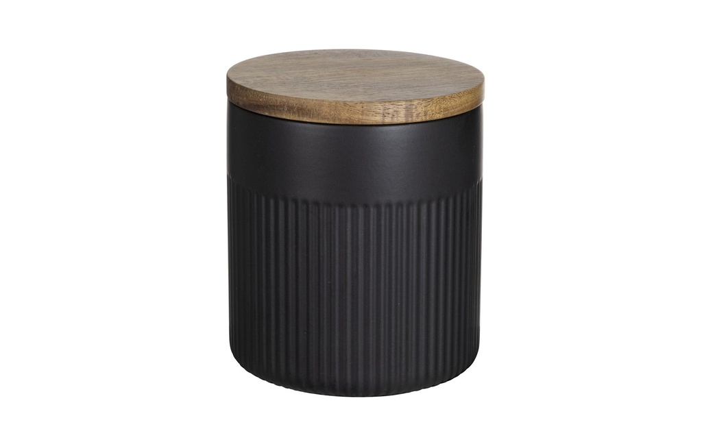 Wenko Boîte à provisions Refia 0.6 l, Noir/Brun