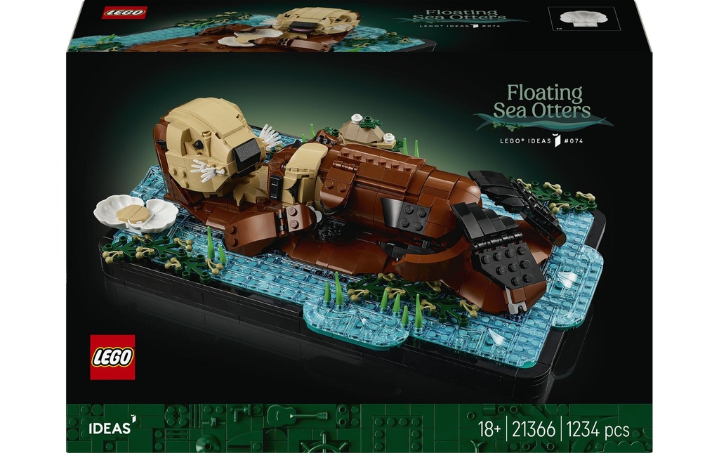 LEGO® Ideas Les loutres câlines 21366