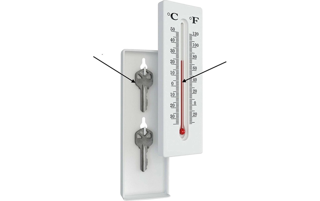 KH Security Thermomètre Safe Blanc