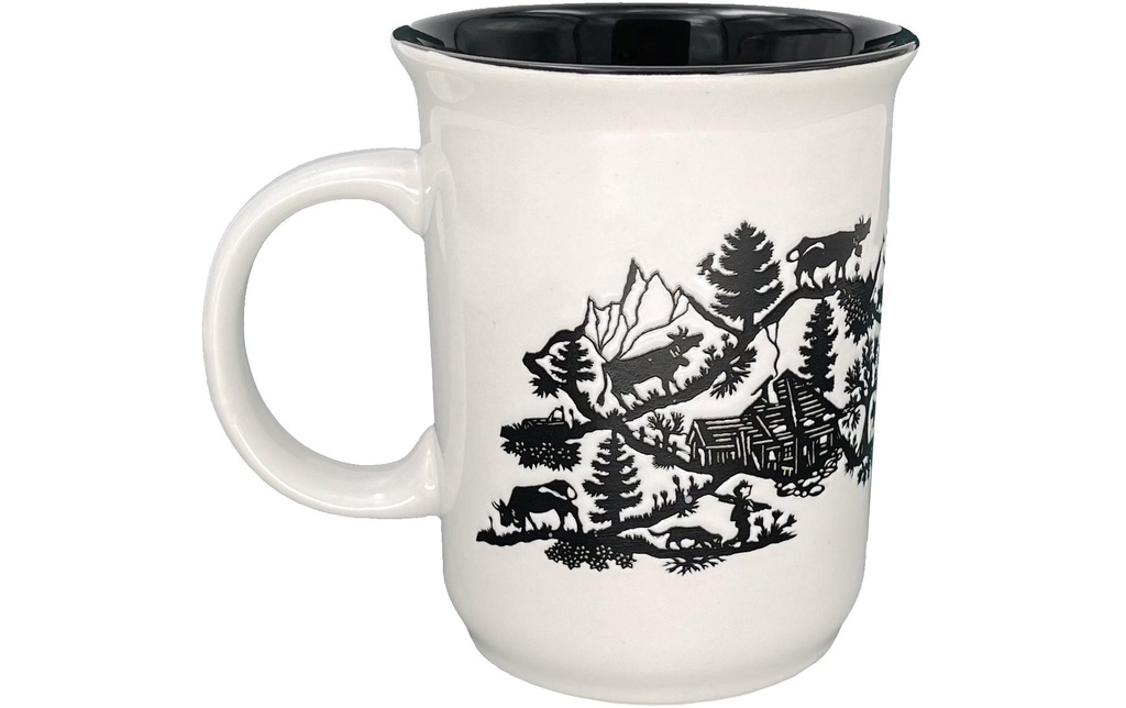 Heidi Cheese Line Tasse à café Cut 350 ml, 1 Pièce/s, Blanc