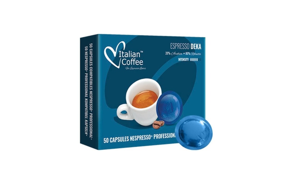 Italian Coffee Professional Pads Deka 50 pièce