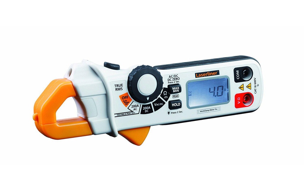 Laserliner Pince courantomètre MultiClamp-Meter Pro Chiffres 1999, Vrai RMS