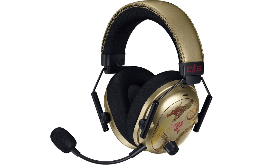 Razer Casque gaming BlackShark V3 Pro CS2 Edition Noir/Doré